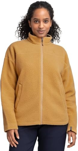 Schöffel Damen CIRC Fleece Jk Style Purga WMS, kreislauffähige Fleecejacke aus kuscheligem Sherpa Fleece, wärmende, schnell trocknende Outdoor Jacke mit fast 100% Recyclingfähigkeit