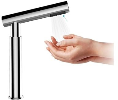 Secador de manos, Secador de manos automático, secador de baño de flujo de aire de alta velocidad con diseño de grifo creativo, máquina de secado de manos for inodoro de acero inoxidable 304,Poder co