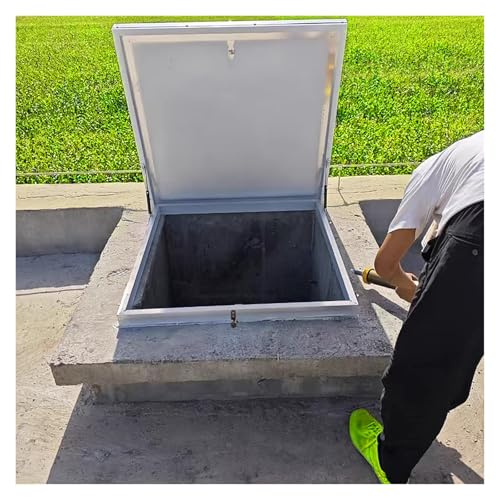 Crawl Space Covers Outside Access Door, Villas/Factory/Residential Emergency Escape Hatch Replacement Lid, with Gas Shock Strut & Handle, 39 37 35 33 31 30 28 26 24 22 20 inch Custom(20x32/51x81cm)