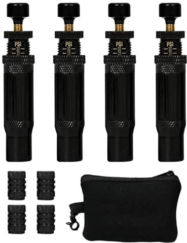 Automatischer Reifendeflator, Schneller Reifendeflator | Einstellbares Offroad-Zubehör-Ventilschaft-Kit - 4-teiliges 4x4-Spin- -Reifenfüllgerät (10–30 PSI) Auto-Stop Rapid Für Offroad-Fahrzeuge