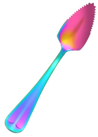 Cuillères à pamplemousse – Cuillère à agrumes en acier inoxydable | Cuillères à kiwi avec bord dentelé, cuillère à pamplemousse dentelée, outil de cuisine pour argenterie, ustensile de cuisine