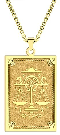 GZHENGZG Herren Halskette, Damen Schmuck Sternzeichen Waage Anhänger Halskette für Frauen Männer 12 Konstellation Schmuck Choker Charm Kette Geburtstagsgeschenk Weibliches Halsband Geschenk