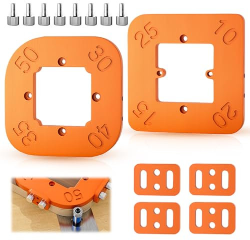 Gabarit de Surfaçage pour Défonceuse R10-R50 2 Pièces Gabarits de Fraisage de Rayon d'Angle Gabarits de Fraisage pour Routeur Gabarits de Fraisage de Rayon d'Angle pour le Travail du Bois Bricolage