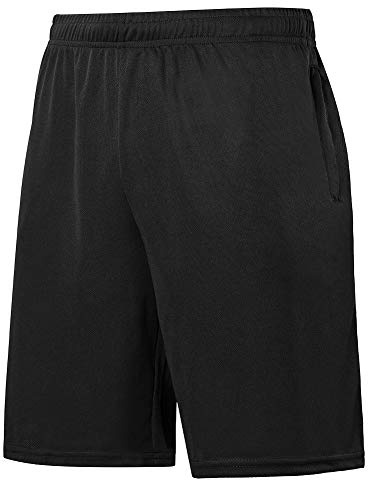 Idtswch Big Herren Athletic Basketball-Shorts, leicht, Dry-Fit, Trainings-Shorts, Reißverschlusstaschen (XL-6X)