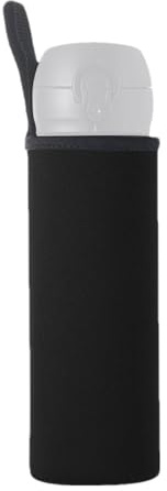Funda térmica portátil Generic | Funda protectora antideslizante con correa, portabotellas de agua para bebidas frías y calientes, interior y exterior, Black, 550 ml, Unisex