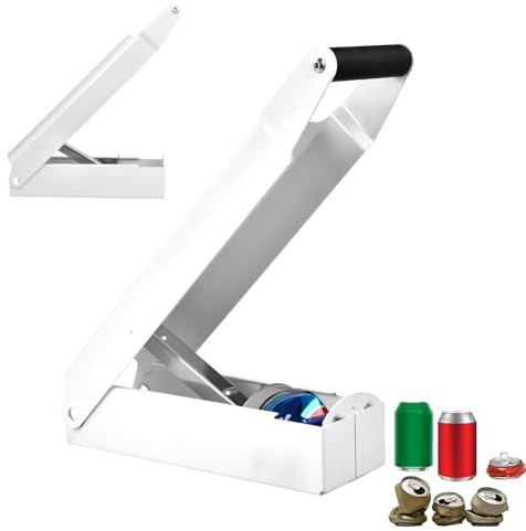 Aluminum Can Crusher, Tin Can Smasher, Portable Tin Compressor, Heavy Duty Bottle Crusher, Standing Bottle Crus-her Smasher Machine for Recycling Beer Drinks Jars