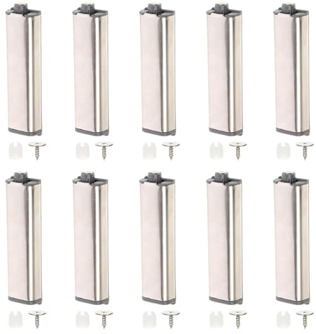 DIKACA 10 Stück Teiliges Push To Open Türdämpfer aus Rostfreiem Edelstahl Magnetische Türschnäpper mit Starker Saugkraft für Schranktüren Einfache Montage ohne Werkzeug Vielseitig für