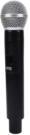 Xiuganpo Accessoire de Microphone de Pratique Vocale de Simulation, Modèle de Microphone à Main Réaliste pour événements, Conception Portable Légère, Matériau ABS en Alliage D'aluminium