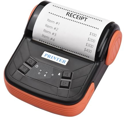 CCZRD Impresora De Recibos Portátil MTP 3 80mm, Térmica Inalámbrica Bluetooth, Facturas Móvil, Comando Impresión ESC/POS For Tienda Impresión Rápida Nítida Cada Etiqueta