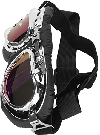 Qudinip Hundebrille, Stilvoller Augenschutz für Mittelgroße und Große Hunde mit Klapprahmen Zum Spazierengehen, Schwimmen, Radfahren, 1 Paar (#4)