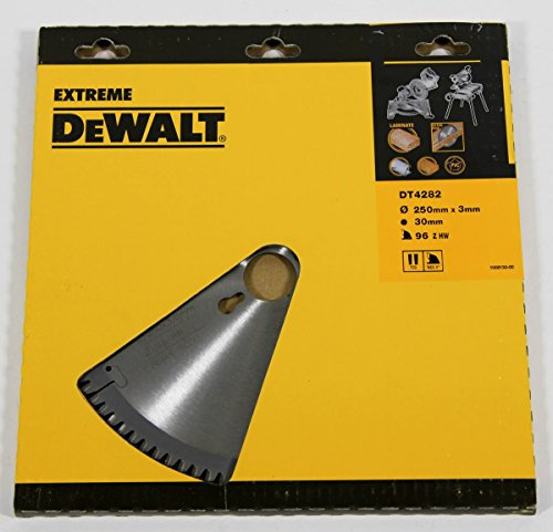 DeWalt Stationärkreissägeblatt / Kreissägeblatt Extreme (250/30mm 96TFZ, extra feines Finish (Furniern, Aluminium und Kunststoffen)), DT4282