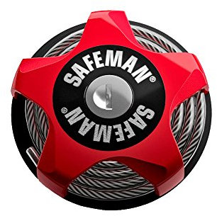 TECTORY SAFEMAN Multifunktions-Kabelschloss Rot