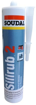 Dark Grey Colour Premium Silicone Sealant Silirub 2, Suitable for Internal and External Works Including bathrooms, Kitchens, Flooring, Windows & Doors.