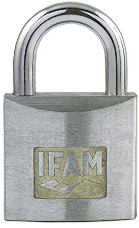 IFAM Candado Serie Z, Modelo Z25, Arco Corto, 25mm, Acero Cromado, Seguridad y Resistencia a la Intemperie, Uso en puertas exteriores, garajes, cobertizos, portales, armarios, Aleación de Zinc