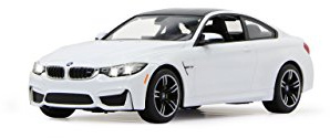 JAMARA 404566 - BMW M4 Coupe 1:14 2,4Ghz - offiziell lizenziert, bis 1 Std. Fahrzeit bei 11 Km/h, LED, Perfekt nachgebildete Details, detaillierter Innenraum,hochwertige Verarbeitung, weiß