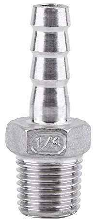 Raccordo Maschio 1/4 8mm Per Tubo Flessibile Acciaio Inossidabile