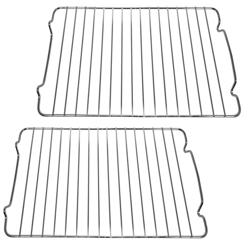 Spares2go Grillpfannen-Gitterrost aus Draht, kompatibel mit Falcon Ofen-Herd (215 x 365 mm, 2 Stück)