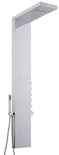 MILANO Thermostatic Shower Tower Panel Waterblade Head Body Jets Handset