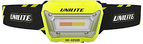 Unilite CRI-H200R USB Rechargeable High Power LED Detailing Motion Sensor Head Torch Light | 200 Lumen | 2500k 4500k 6500k | 96+ CRI | Hands Free Use | IP65