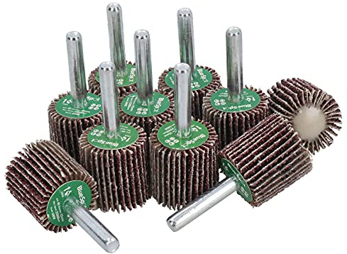 Lot de 10 disques abrasifs à lamelles Grain 40 25 mm