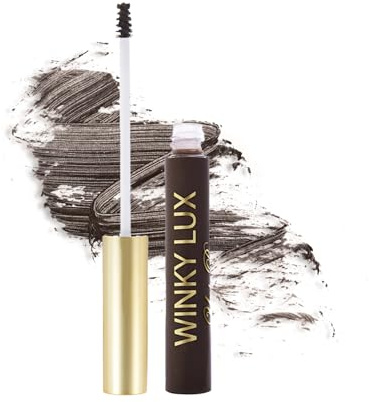 Winky Lux Uni-Brow Tinted Brow Gel – Eyebrow Gel & Brow Mascara for Natural Shaping, Lasting Hold, No Sticky Feel, Brow Tint in Universal Black