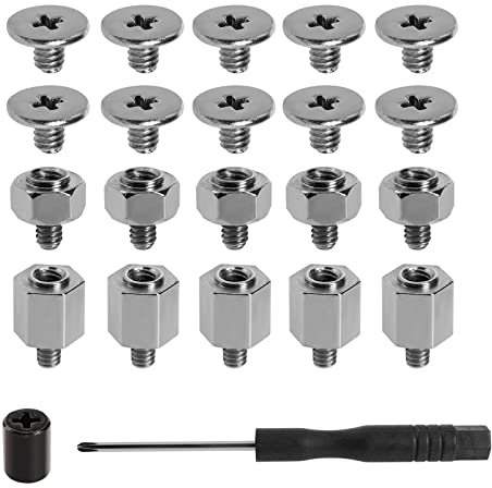 VGOL M.2 SSD NVMe Screws Mounting Kit PC Motherboard Screw Kit Compatible with ASUS Motherboards with Stud and Screwdriver Computer Parts
