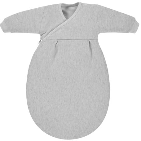 Alvi Baby-Mäxchen Schlafsack Innensack, Babyschlafsack 100% Baumwolle waschbar, Ganzjahresschlafsack mit Ärmel, Kinderschlafsack für Jungen und Mädchen ab 0 Monate