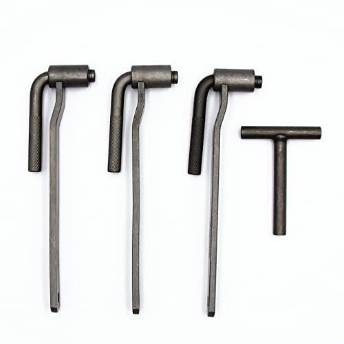 YOUSEMOT Motorcycle Engine Valve Screw Adjustment Tool,Socket Screw Spanner 8-10mm T Type Spanner Square Hexagonal Hole Tool (4Pcs/Set)