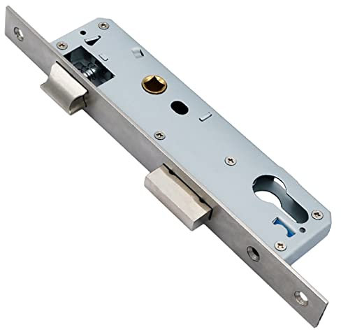 Serratura da infilare in acciaio inox serratura serratura telaio tubolare serratura stretta 85mm serratura entrata 30mm serratura telaio tubolare serratura porta cancello La direzione (Size:92x35mm)