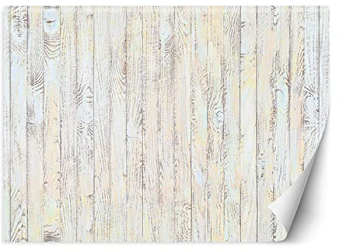 Feeby Papier Peint Intissé bois texture imitation 100x70 cm beige XXL Moderne Décoration Murale Tableaux Muraux Tapisserie Salon Chambre à coucher Abstraitmotif