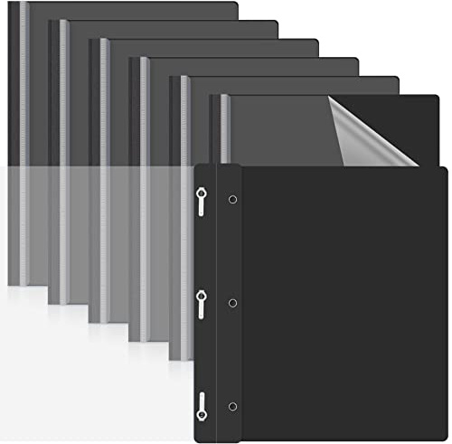 Teling 24 Stück transparente Vorderseite Berichtshüllen mit 3 Zinken Präsentationsmappen Kunststoff Lebenslauf Portfolio Ordner Bericht Ordner Briefgröße Präsentationsmappe für Papier Dokument Schule
