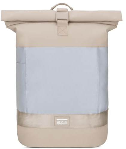 OAK25 Rolltop Rucksack Damen & Herren - Commute L - Reflektierender Fahrradrucksack - Hohe Sichtbarkeit & Sicherheit - Fahrrad Daypack mit Laptop Fach - Wasserabweisend