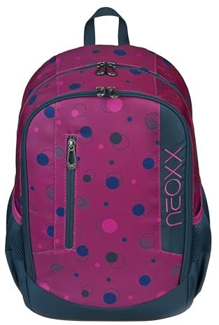 neoxx Rucksack FLOW Bubble me around - Rucksack für die Schule und Freizeit mit 2 Fächern – Volumen ca. 20 Liter
