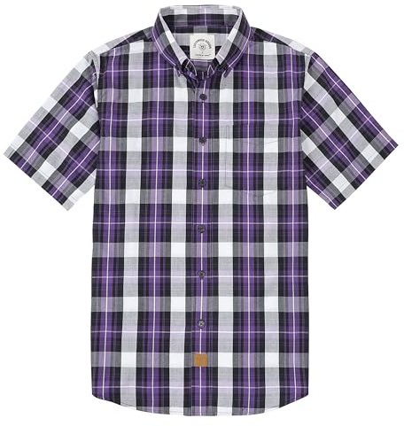 Dubinik® Camicia Uomo Maniche Corte Estiva Manica Corta Casual Worker Cowboy Leggera Camicia Maniche Corte Uomo Regular Fit
