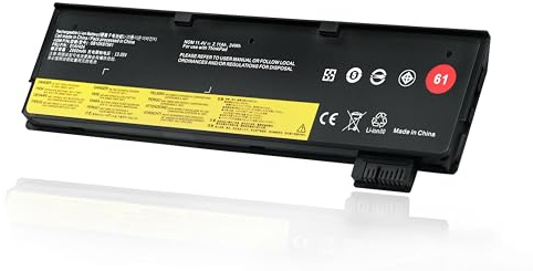 KXRSII 24Wh 61 01AV422 01AV423 01AV424 Laptop Akku Ersatz für Lenovo ThinkPad T570 T580 T470 T480 P51S P52S TP25 A475 A485 01AV452 01AV490 SB10K97579 SB10K97580 SB10K97581 SB10K97597