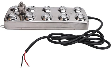 10 Head Mist Maker Ultrasonic Fogger Pond Humidifier Atomizing Plate Stainless Steel Silver