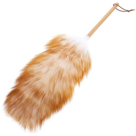 GARVALON Handle Duster Brush for Fleece Duster Dust Cleaner Under Furniture Dust Remover Cleaning Tool for Floors