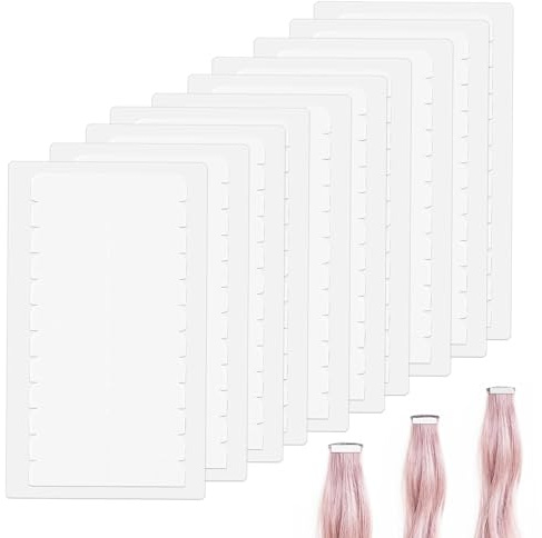 120 piezas de cinta adhesiva para extensiones de cabello, cinta adhesiva de repuesto para cabello blanco, cinta adhesiva para cabello humano, cinta adhesiva de doble cara para extensiones de cabello