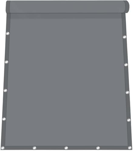 IMSGVIFO Sonnensegel Wasserdicht 2x3m, UV-Schutz Sonnensegel mit Ösen, Sonnenschutz und Wetterschutz Markisenstoff, Sonnenschirm Segel für Terrassendach Balkon Wintergarten Schwimmbad, Dunkelgrau