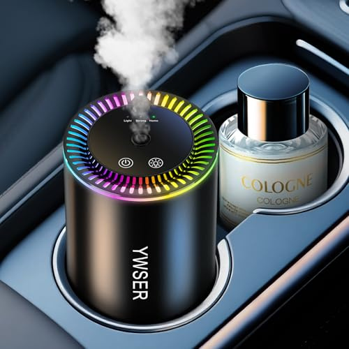 Smart Auto Lufterfrischer, Auto-Lufterfrischer Diffusor mit Sternenhimmel-Projektion und 50 ml Parfüm, Auto On/Off Intelligent, 3 Modi Einstellbar Wiederaufladbarer Aroma-Diffusor, Köln