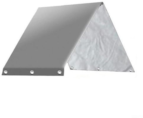 Housse d'auvent imperméable pour aire de jeux d'extérieur, protection contre les intempéries, tissu 210D, 132 x 226 cm, gris