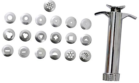 STOBOK Polymer Clay Extruder 19 Loch Tonpresse Aus Metall Für Kinder Selbstgemacht Töpferbedarf Basteln Fondant Zuckerpaste Modellieren