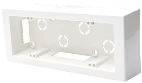 Scatola 506/507 per montaggio esterno, Bianca, 6/7 Moduli, Per Impianti Fuori Muro, Plastica ad alta resistenza, Universale, 100% Compatibile con tutti i Supporti Standard e tutte le serie civili