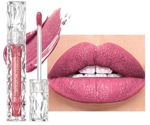 Brillant À Lèvres Métallique Mat Longue Durée Imperméable L'eau Forte Pigmenté Ne Colle Pas Tasse Diamant Chatoyant Liquide Rouge Lèvres Maquillage Facile Appliquer Maquillage