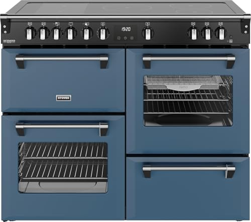 Stoves Richmond Deluxe 110Ei RTY 110cm wide Electric Range Cooker with Induction Hob - Twilight Blue - A Rated