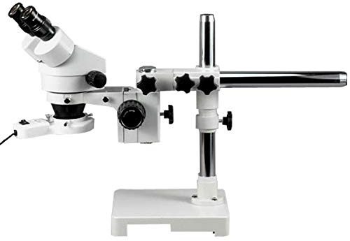 AmScope - 7X-45X Stereo Zoom Boom Stand Microscope + Ring Light Illuminator - SM-3B-FRL