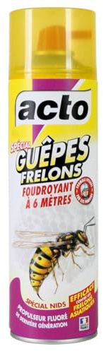 ACTO | AÉROSOL SPÉCIAL Spécial nids de guêpes, frelons européens et frelons asiatiques. | Aérosol 500ml | GUEP1