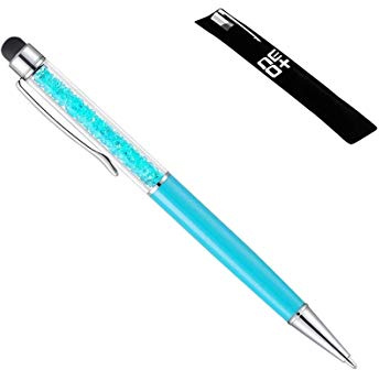 NEO+ QUALITÉ 2-en-1 écran tactile capacitif stylet et stylo à bille avec cristaux (BLEU CLAIR)