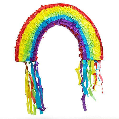 Pinata arc-en-ciel coloré enfants punch d'anniversaire pinata 58 x 10 x 37 cm décoration décoration d'anniversaire