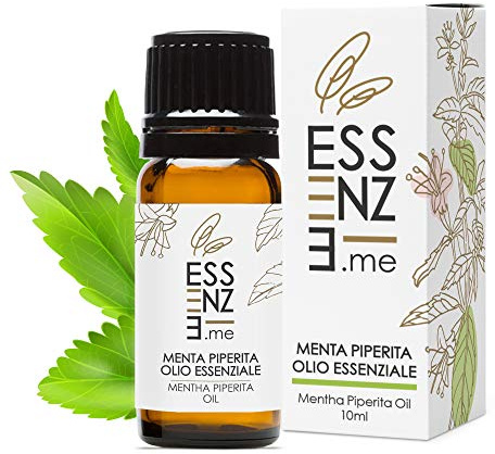 ESSENZE OLIO ESSENZIALE DI MENTA PIPERITA, Mentha Piperita Oil, Puro al 100% Naturale, Oli Essenziali per Diffusori, Aromaterapia, Controllato e Confezionato in Italia